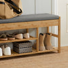 Conjunto de sapateira e bengaleiro de parede SoBuy FSR47-N+FHK06-N