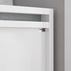 Banco para sapateira SoBuy FSR74-W com suporte e 2 gavetas, branco