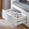 SoBuy FSR74-W+FRG282-W Sapateira de corredor com bengaleiro