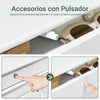 SoBuy FSR79-WG Zapatero Estrecho 4 Solapas para Entrada y Recibidor | Madera Envejecida Blanca