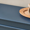 SoBuy FSR82-KB Banco para sapatos pequeno com 1 aba e 1 gaveta azul 60 x 24 x 52 cm