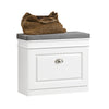 SoBuy FSR82-K-W Banco Zapatero Estrecho con 1 cajón Ancho 60cm Blanco