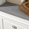 SoBuy FSR82-K-W Banco Zapatero Estrecho con 1 cajón Ancho 60cm Blanco