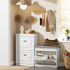 SoBuy FSR82-K-W Banco Zapatero Estrecho con 1 cajón Ancho 60cm Blanco