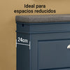 SoBuy FSR82-L-B Banco Zapatero con 1 Solapa y 1 Cajon Azul 75x24x52 cm