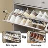 SoBuy FSR89-KA Sapateira de entrada para corredor com gaveta e 2 abas para 12 pares castanho claro