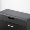SoBuy FSR95-SCH Banco Zapatero con 1 Solapa Negro