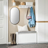 SoBuy FSR98-L-W Banco Zapatero con 1 Solapa Blanco 80 x 26 x 45 cm