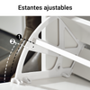 SoBuy FSR98-L-W Banco Zapatero con 1 Solapa Blanco 80 x 26 x 45 cm