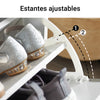 SoBuy FSR98-W Banco Zapatero con 1 solapas Blanco 60x26x46cm