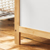 Armário de casa de banho SoBuy FSS66-WN com cesto para roupa suja, branco