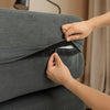 SoBuy FST101-DG Sofá cama 2 plazas convertible en gris oscuro Multifuncional para espacios pequeños