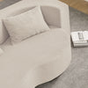 SoBuy FST101-MI Sofá cama 2 plazas convertible de pana beige Multifuncional para espacios pequeños