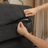SoBuy FST101-SCH Sofá cama 2 plazas convertible de pana negra 177x107x32 cm