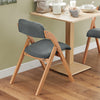 SoBuy FST92-SGx4 Lote de 4 Sillas Plegables de Madera con Asiento y Respaldo Gris