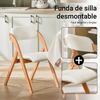 SoBuy FST92-Wx2 Pack de 2 cadeiras dobráveis 47 x 60 x 77 cm