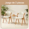 SoBuy FST92-Wx2 Pack de 2 cadeiras dobráveis 47 x 60 x 77 cm