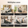 SoBuy FST99-DG Sillón Relax con reposapiés, Espuma 30D y Confort Gris Oscuro