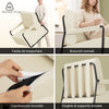 SoBuy FST99-MI Sillón Relax con reposapiés, Espuma 30D y Confort ergonómico Beige 67x74x78