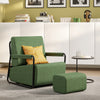 SoBuy FST99-SY Sillón de relax con reposapiés Butaca individual reclinable moderna verde 59x74x78 cm