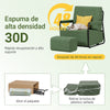 SoBuy FST99-SY Sillón de relax con reposapiés Butaca individual reclinable moderna verde 59x74x78 cm