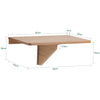 Dimensiones mesa plegable pared SoBuy FWT03-PF 60x40cm capacidad 50kg especificaciones