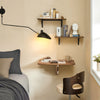 Mesa plegable pared SoBuy FWT03-PF como escritorio dormitorio vintage con portátil