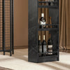 Mesa alta de bar SoBuy FWT100-SCH com 3 prateleiras