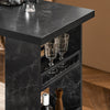 Mesa alta de bar SoBuy FWT100-SCH com 3 prateleiras