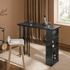Mesa alta de bar SoBuy FWT100-SCH com 3 prateleiras