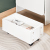 SoBuy FWT105-II-W Mesa Escritorio Plegable con 1 carro 64x62x98cm
