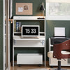 SoBuy FWT105-II-W Mesa Escritorio Plegable con 1 carro 64x62x98cm