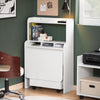SoBuy FWT105-II-W Mesa Escritorio Plegable con 1 carro 64x62x98cm