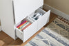 SoBuy FWT109-WN Mesa Escritorio Plegable con 2 Cajones y 1 Estante 63x67x93 cm