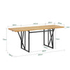 SoBuy FWT113-N Mesa Plegable y Extensible para 2-8 personas | para Comedor, Oficina