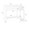 SoBuy FWT31-W Mesa de escritorio Con un cajón
