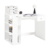 SoBuy FWT35-W Mesa de Escritorio con un cajón y 4 estantes