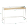Preventa-SoBuy FWT41-WN Mesa de escritorio con un estante Blanco