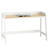 Preventa-SoBuy FWT41-WN Mesa de escritorio con un estante Blanco