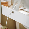 Preventa-SoBuy FWT41-WN Mesa de escritorio con un estante Blanco