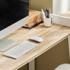 Preventa-SoBuy FWT41-WN Mesa de escritorio con un estante Blanco