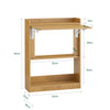 SoBuy FWT92-N Mesa de Escritorio con Estantes Natural
