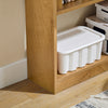 SoBuy FWT92-N Mesa de Escritorio con Estantes Natural
