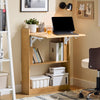 SoBuy FWT92-N Mesa de Escritorio con Estantes Natural