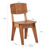 SoBuy HFST01-BR Silla de Comedor con Respaldo con Juntas de Espiga Marrón