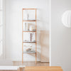 Estante SoBuy HSTR02-K-HG de 4 níveis, escada, multifunções, cinzento