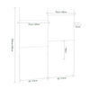 SoBuy KLS03-II-W Perchero de Ropa con 4 barras Blanco
