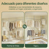 Cabide telescópico SoBuy KLS04-II-HG com altura ajustável, cinzento, 209-311 x 200-295 cm