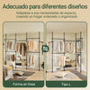 Cabide SoBuy KLS04-II-SCH com 5 barras e 2 cestos preto