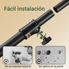 Cabide SoBuy KLS04-II-SCH com 5 barras e 2 cestos preto